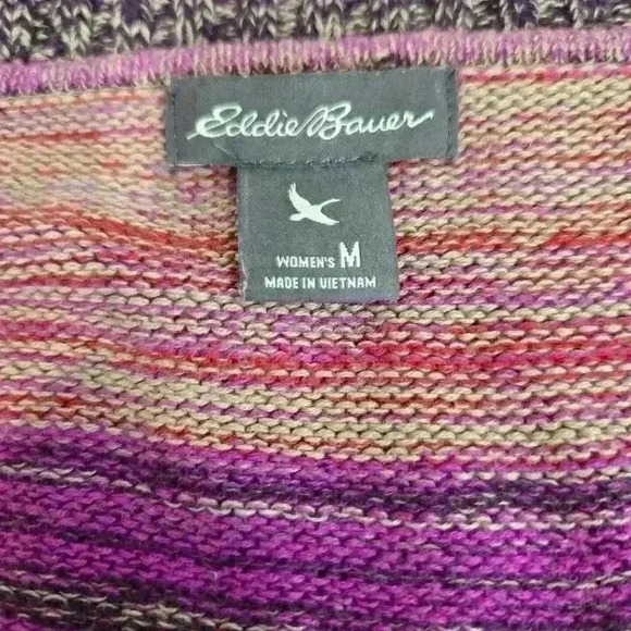Eddie Bauer Women's Long Sleeve Multicolor Pullover Sweater Size M - Picture 10 of 11